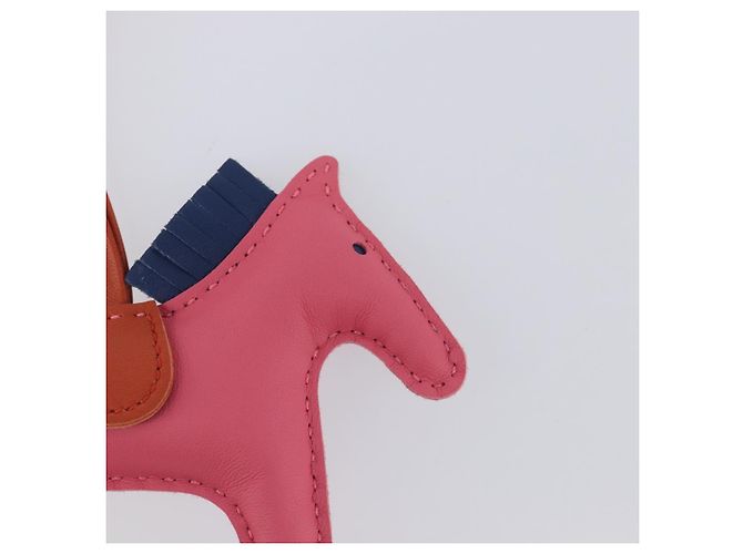 Hermès HERMES Rodeo PM Charm Leather Pink Navy Auth LN101M Navy blue - view 9