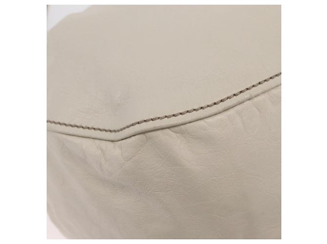 Bolso de mano Miu Miu de cuero 2way White Gold Auth 167659M Blanco Dorado - vista 17
