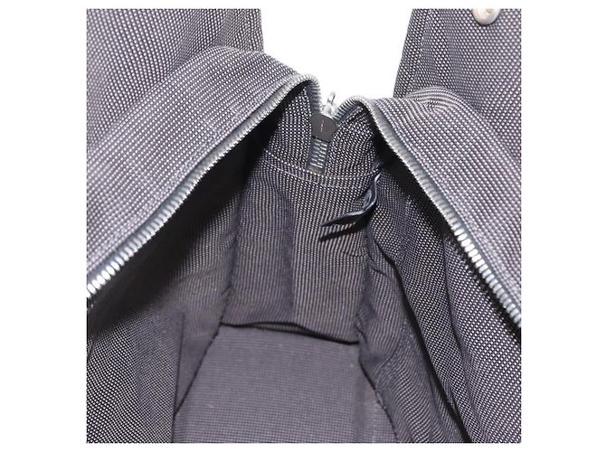 Hermès Sac à main HERMES Her Line MM Canvas Gris Argent Auth 202502A Marron Argenté - vue 20