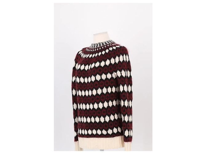 Gucci Pull en laine bordeaux - vue 2