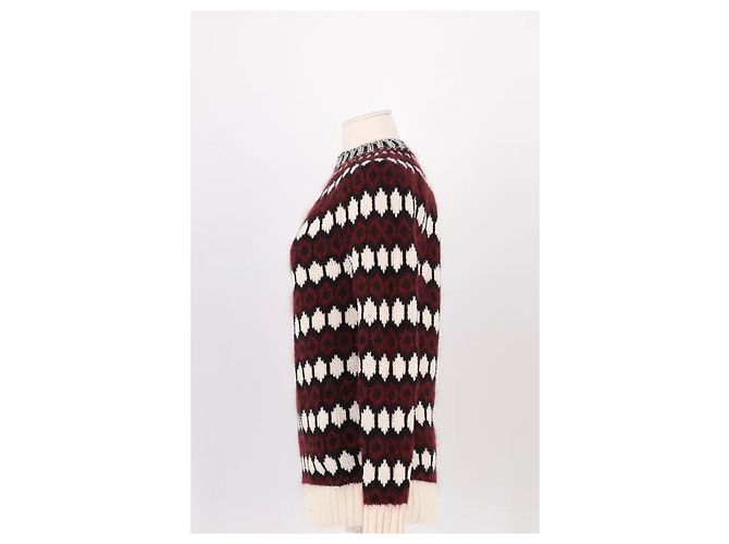 Gucci Pull en laine bordeaux - vue 3