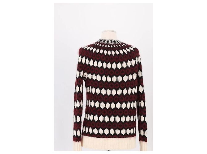 Gucci Pull en laine bordeaux - vue 4