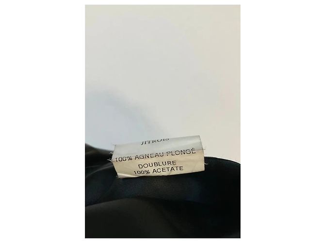 Chaqueta Jitrois de cuero marrón Castaño - vista 6