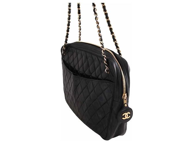 Chanel Schwarte Camera Schultertasche Schwarz - Ansicht 2