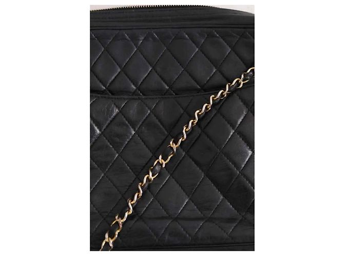 Chanel Schwarte Camera Schultertasche Schwarz - Ansicht 7