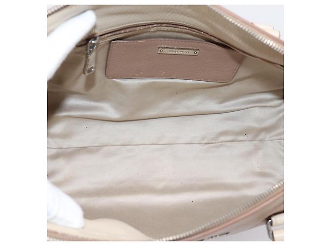 Miu Miu Handtasche aus Leder Beige Silver Auth bs37489 Silber - Ansicht 11