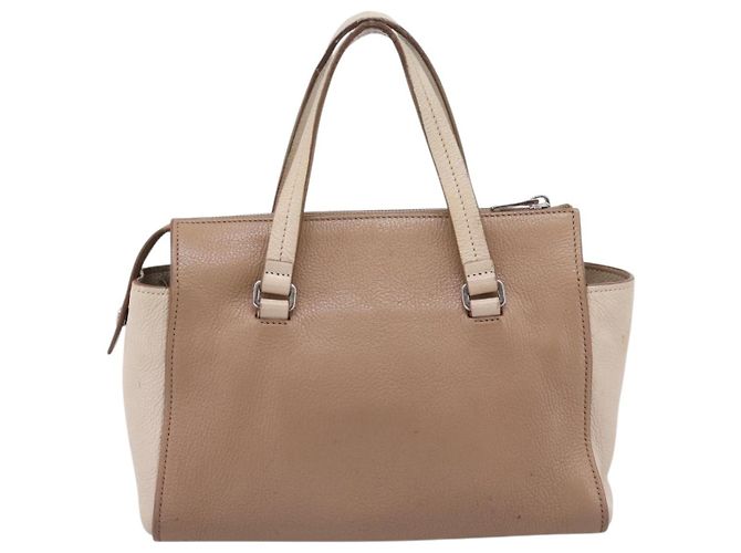 Miu Miu Handtasche aus Leder Beige Silver Auth bs37489 Silber - Ansicht 2
