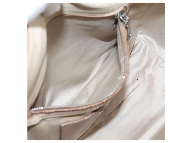 Miu Miu Handtasche aus Leder Beige Silver Auth bs37489 Silber - Ansicht 26