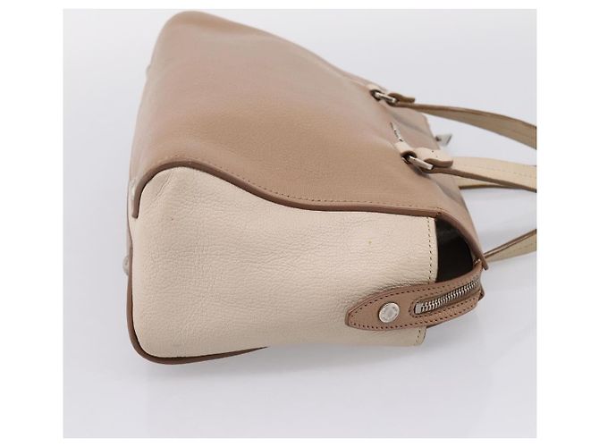 Miu Miu Handtasche aus Leder Beige Silver Auth bs37489 Silber - Ansicht 4