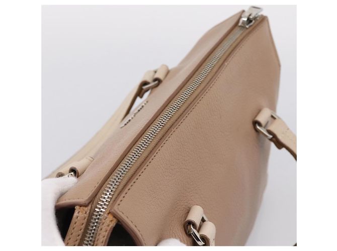Miu Miu Handtasche aus Leder Beige Silver Auth bs37489 Silber - Ansicht 6
