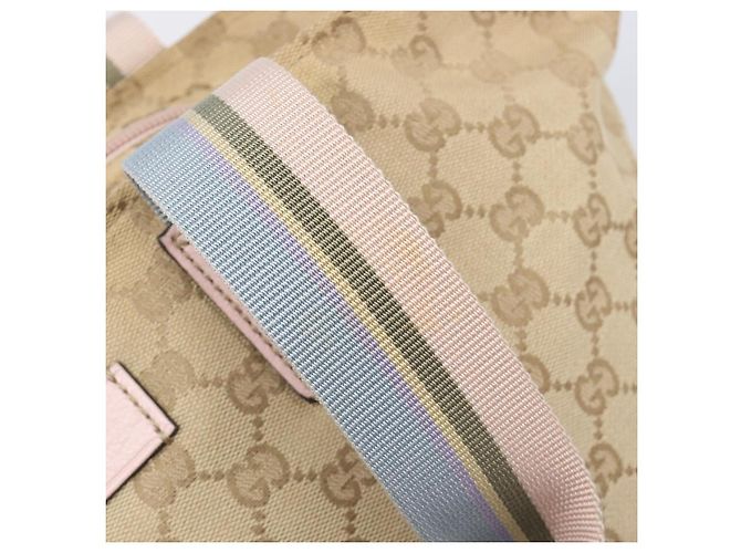 Borsa a mano GUCCI GG Canvas Sherry Line Beige Gold 131230 Auth 205412 D'oro - vista 18