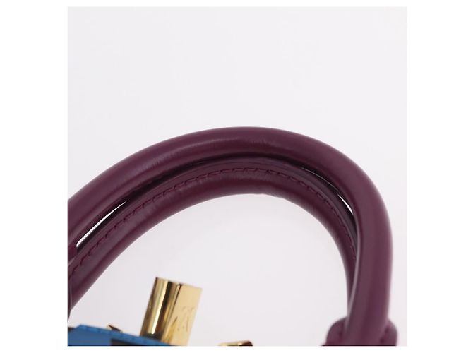 LOUIS VUITTON Monogram Totem Alma PM Hand Bag Purple LV Auth 206881SAM Roxo Monograma - vista 14