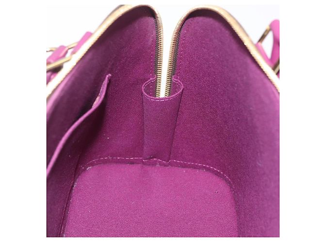 LOUIS VUITTON Monogram Totem Alma PM Hand Bag Purple LV Auth 206881SAM Roxo Monograma - vista 23