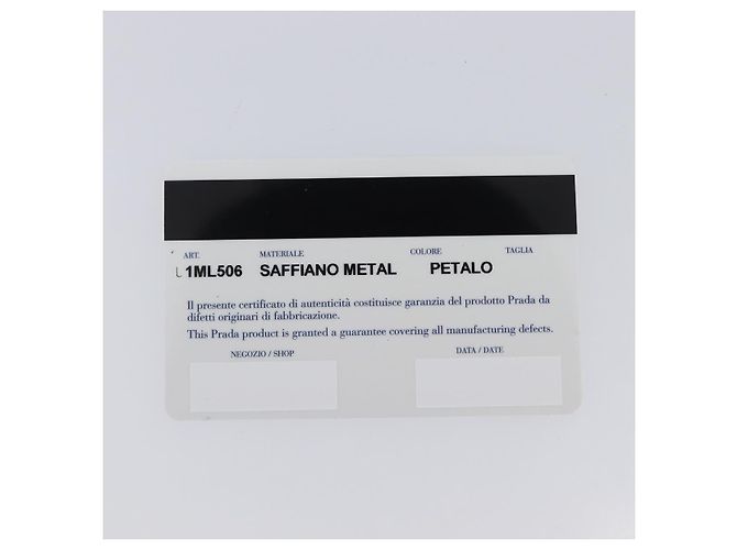 Saffiano Portafoglio lungo PRADA in pelle Safiano Pink Gold Auth 206818A Rosa D'oro - vista 12