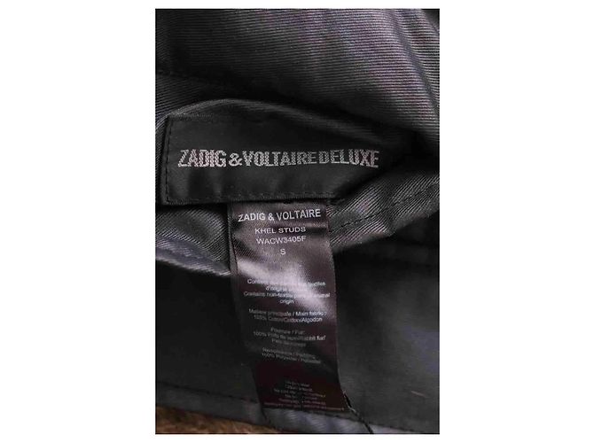 Zadig & Voltaire Schwarze Khel studs Jacke - Ansicht 5