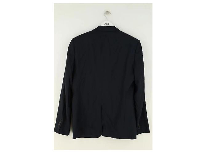 Giacca Burberry in lana blu uomo L - vista 3