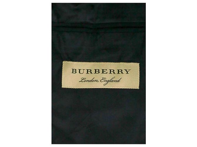 Giacca Burberry in lana blu uomo L - vista 4