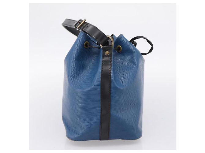 LOUIS VUITTON Borsa a tracolla Epi Petit Noe Nero Blu M44152 LV Auth 206620 - vista 3