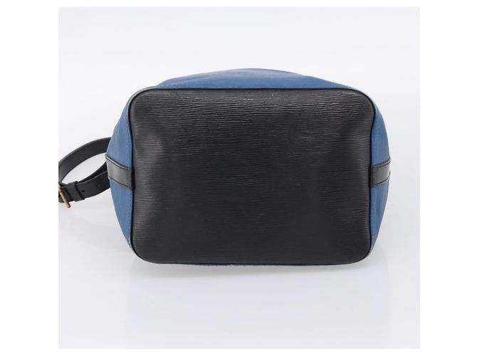 LOUIS VUITTON Borsa a tracolla Epi Petit Noe Nero Blu M44152 LV Auth 206620 - vista 5