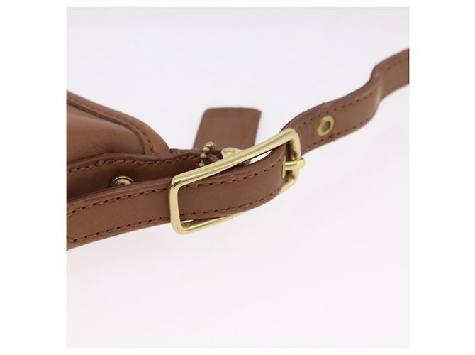 Borsa a mano Coach in pelle marrone e oro autentica 205368A D'oro - vista 11