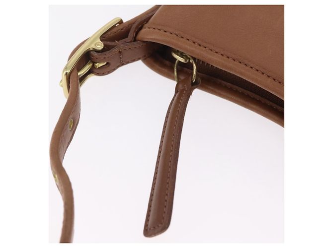 Borsa a mano Coach in pelle marrone e oro autentica 205368A D'oro - vista 18