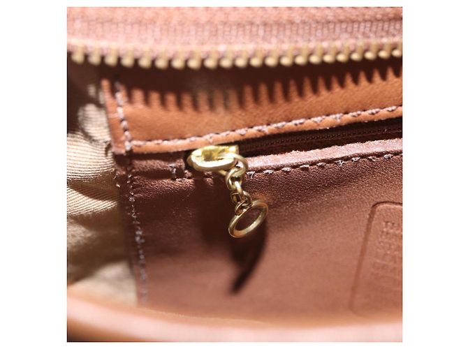 Borsa a mano Coach in pelle marrone e oro autentica 205368A D'oro - vista 23