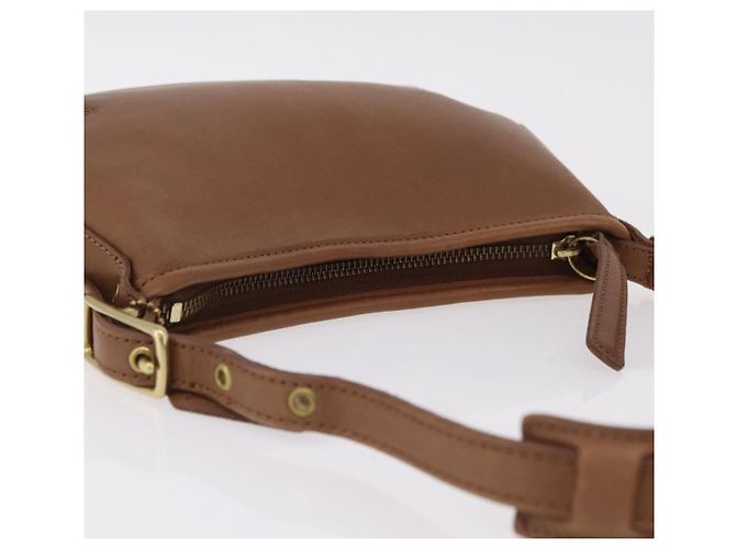 Borsa a mano Coach in pelle marrone e oro autentica 205368A D'oro - vista 6