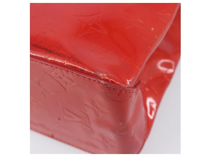 LOUIS VUITTON Monogram Vernis Reade PM Handtasche Red Rouge M91088 LV Auth bs37470 Rot - Ansicht 15