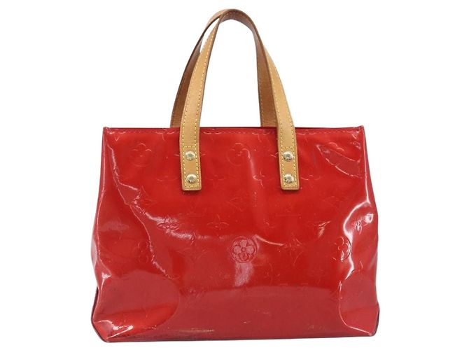 LOUIS VUITTON Monogram Vernis Reade PM Handtasche Red Rouge M91088 LV Auth bs37470 Rot - Ansicht 2