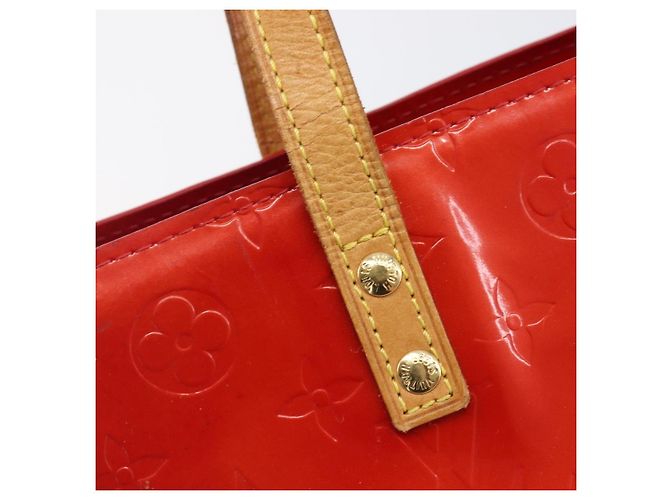 LOUIS VUITTON Monogram Vernis Reade PM Handtasche Red Rouge M91088 LV Auth bs37470 Rot - Ansicht 20