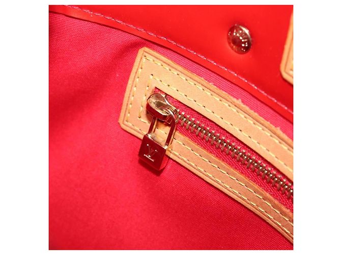 LOUIS VUITTON Monogram Vernis Reade PM Handtasche Red Rouge M91088 LV Auth bs37470 Rot - Ansicht 24