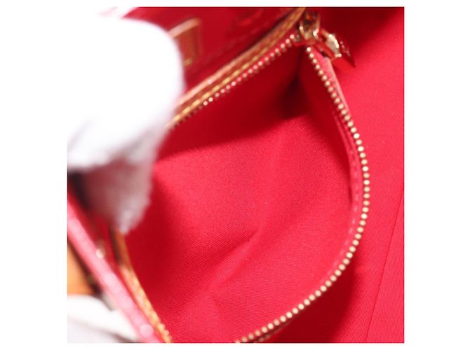 LOUIS VUITTON Monogram Vernis Reade PM Handtasche Red Rouge M91088 LV Auth bs37470 Rot - Ansicht 25