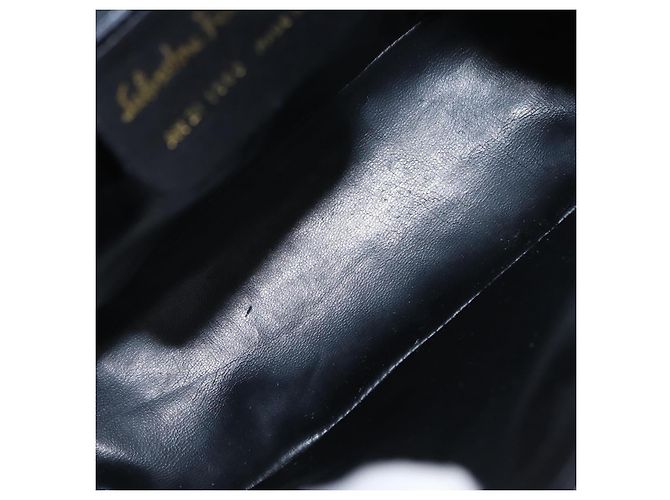 Borsa a mano Salvatore Ferragamo in pelle 2way Nero Oro Auth ar14300 D'oro - vista 23