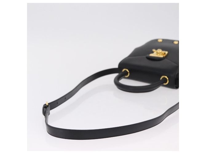 Borsa a mano Salvatore Ferragamo in pelle 2way Nero Oro Auth ar14300 D'oro - vista 9