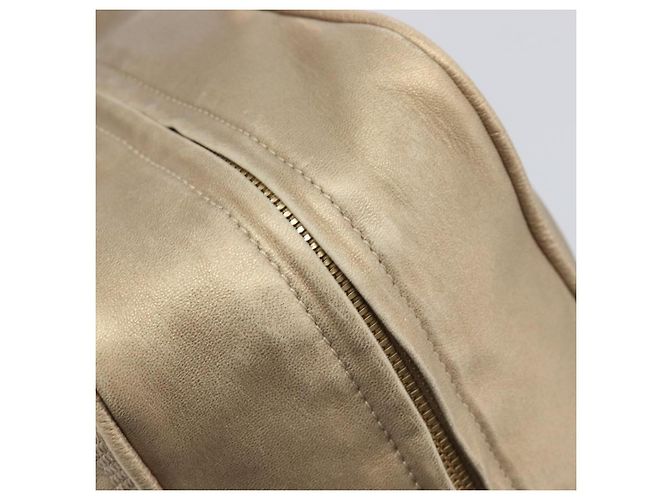 LOEWE Amazona 35 Handtasche Leder Gold Authentisch 204893A Golden - Ansicht 10