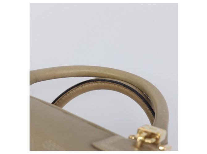 LOEWE Amazona 35 Handtasche Leder Gold Authentisch 204893A Golden - Ansicht 14