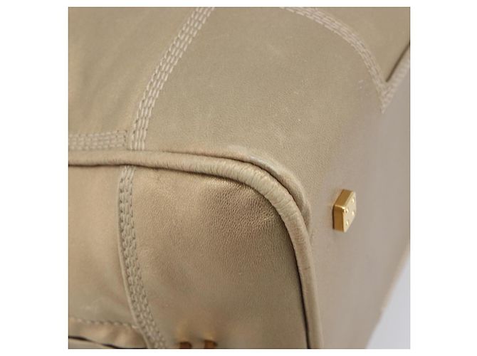 LOEWE Amazona 35 Handtasche Leder Gold Authentisch 204893A Golden - Ansicht 16
