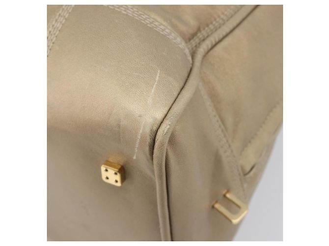 LOEWE Amazona 35 Handtasche Leder Gold Authentisch 204893A Golden - Ansicht 17