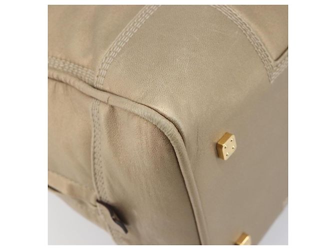 LOEWE Amazona 35 Handtasche Leder Gold Authentisch 204893A Golden - Ansicht 18