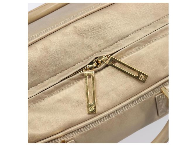 LOEWE Amazona 35 Handtasche Leder Gold Authentisch 204893A Golden - Ansicht 21