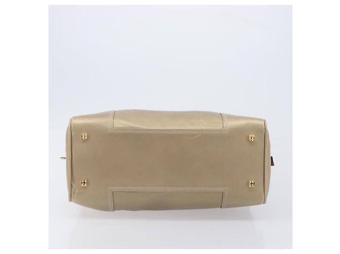 LOEWE Amazona 35 Handtasche Leder Gold Authentisch 204893A Golden - Ansicht 6