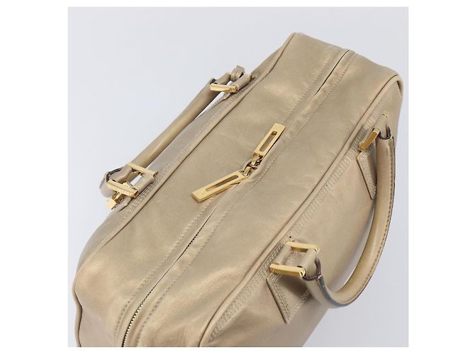 LOEWE Amazona 35 Handtasche Leder Gold Authentisch 204893A Golden - Ansicht 8