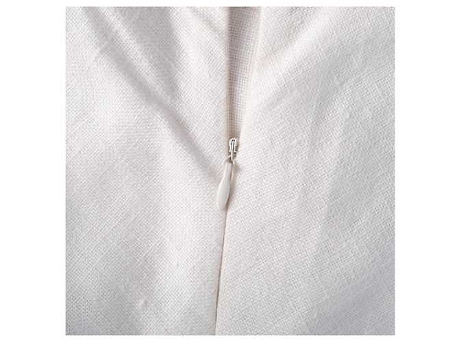 Autre Marque Falda maxi de lino Roberto Musso Graphic Sunburst Blanco - vista 5