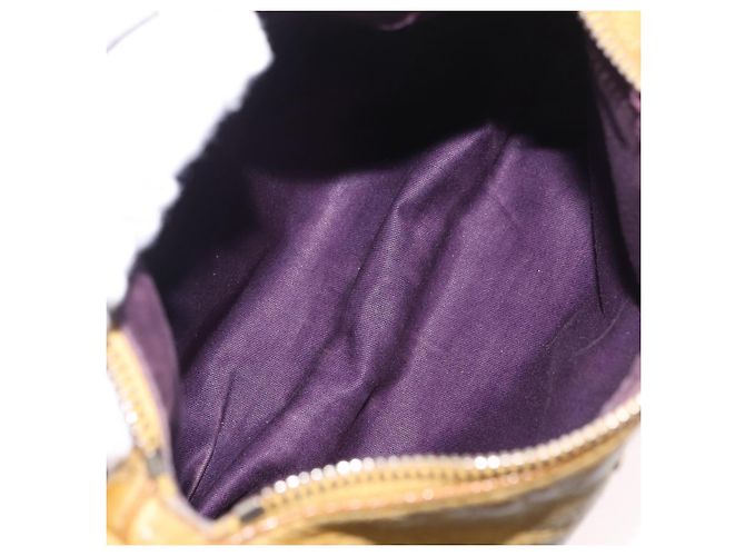 Borsa a tracolla Miu Miu in pelle Giallo Oro Auth 167727A D'oro - vista 11
