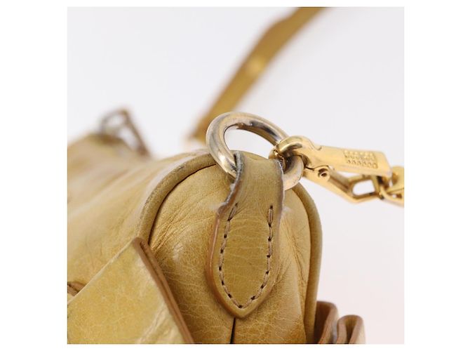 Borsa a tracolla Miu Miu in pelle Giallo Oro Auth 167727A D'oro - vista 18