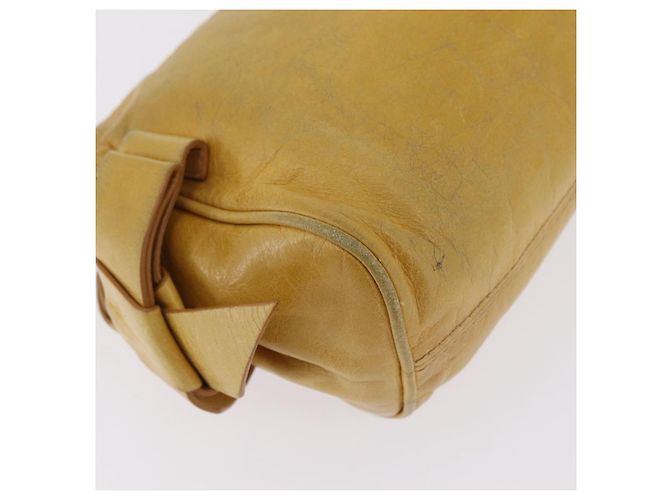 Borsa a tracolla Miu Miu in pelle Giallo Oro Auth 167727A D'oro - vista 21