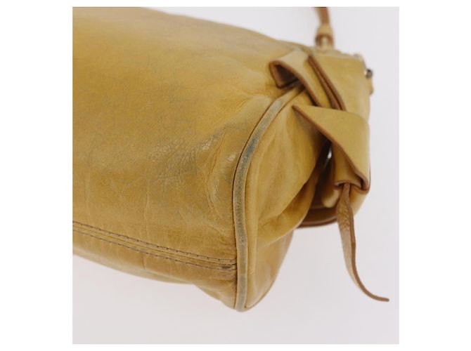 Borsa a tracolla Miu Miu in pelle Giallo Oro Auth 167727A D'oro - vista 22