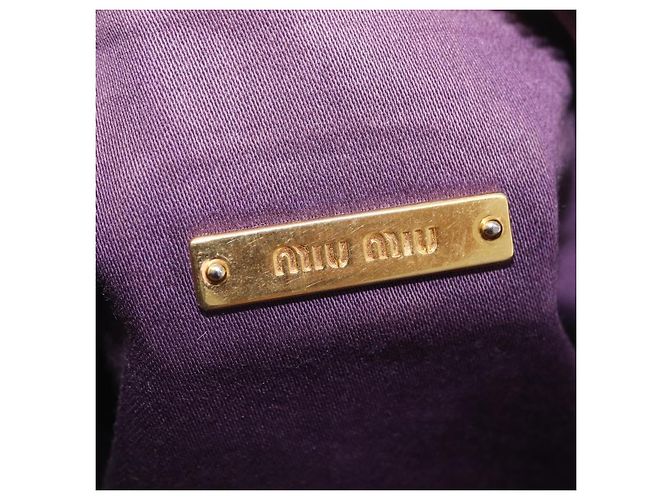 Borsa a tracolla Miu Miu in pelle Giallo Oro Auth 167727A D'oro - vista 24