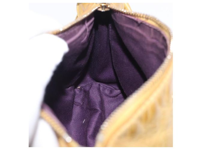Borsa a tracolla Miu Miu in pelle Giallo Oro Auth 167727A D'oro - vista 25