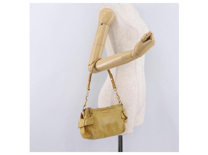 Borsa a tracolla Miu Miu in pelle Giallo Oro Auth 167727A D'oro - vista 27